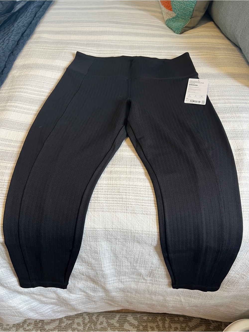 Athleta Black Ribbed Leggings